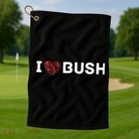 I Heart Bush Awesome I Love Bush Golf Towel thumb 1