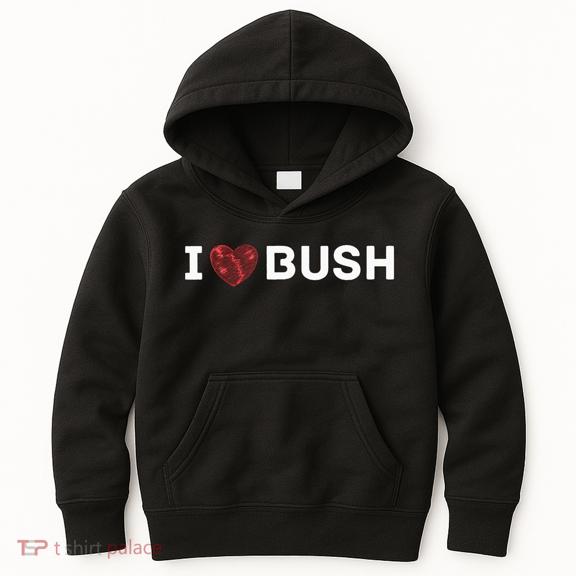 I Heart Bush Awesome I Love Bush Kids Hoodie