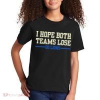 I Hope Both Teams Lose Go Lions Funny Sports Kids T-Shirt thumb 2