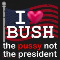 I Heart Bush The Pussy Not The President Backpack thumb 2