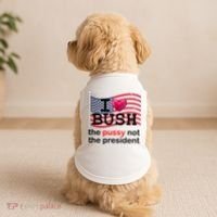 I Heart Bush The Pussy Not The President Doggie Tank thumb 2