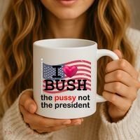 I Heart Bush The Pussy Not The President Coffee Mug thumb 3