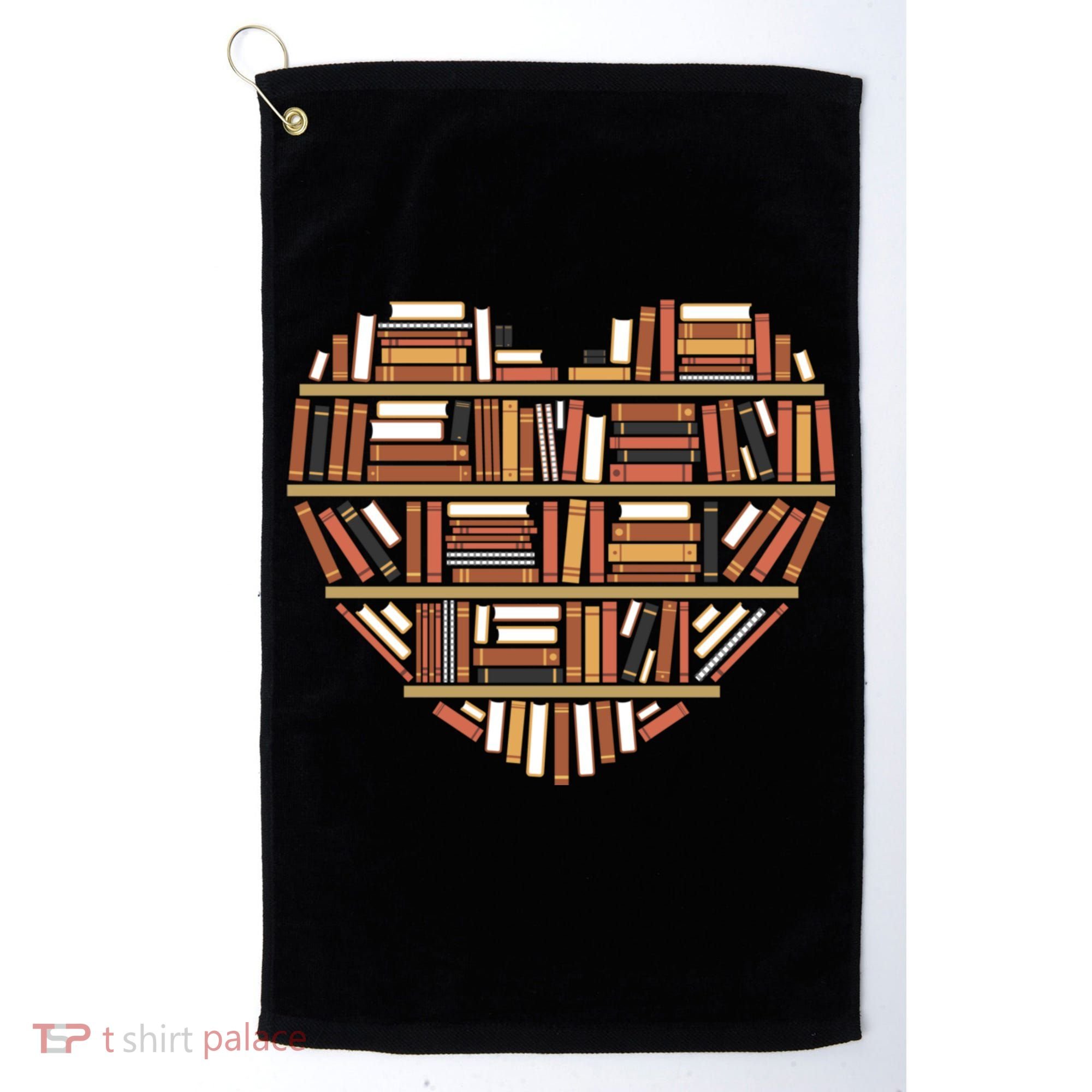 I Heart Books I Love Books Gift Golf Towel