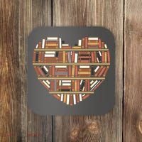 I Heart Books I Love Books Gift Coaster thumb 0