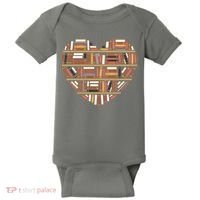 I Heart Books I Love Books Gift Baby Bodysuit thumb 0