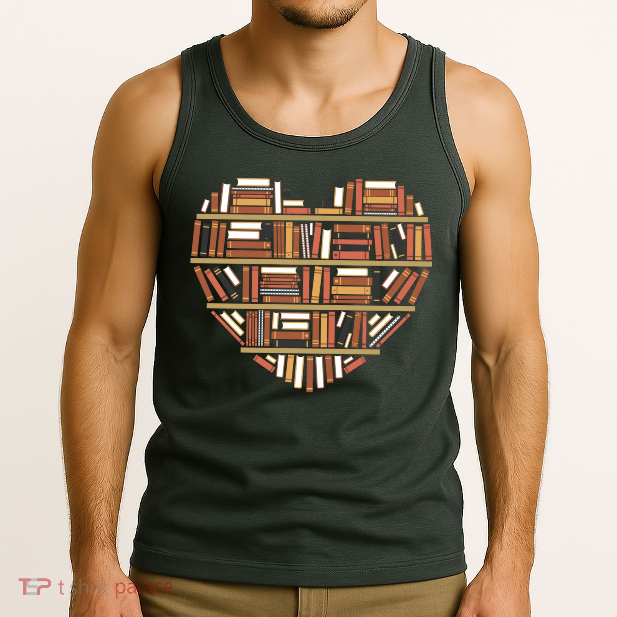 I Heart Books I Love Books Gift Tank Top