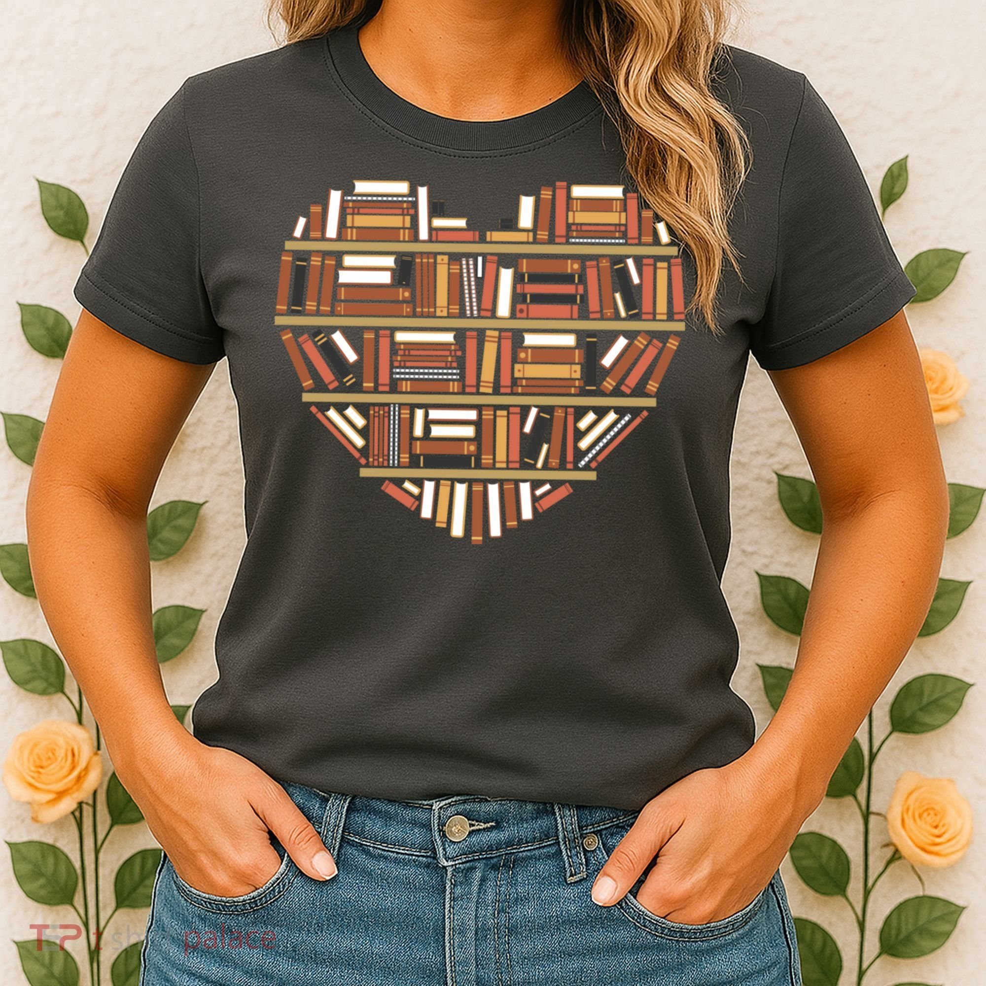 I Heart Books I Love Books Gift Women's T-Shirt