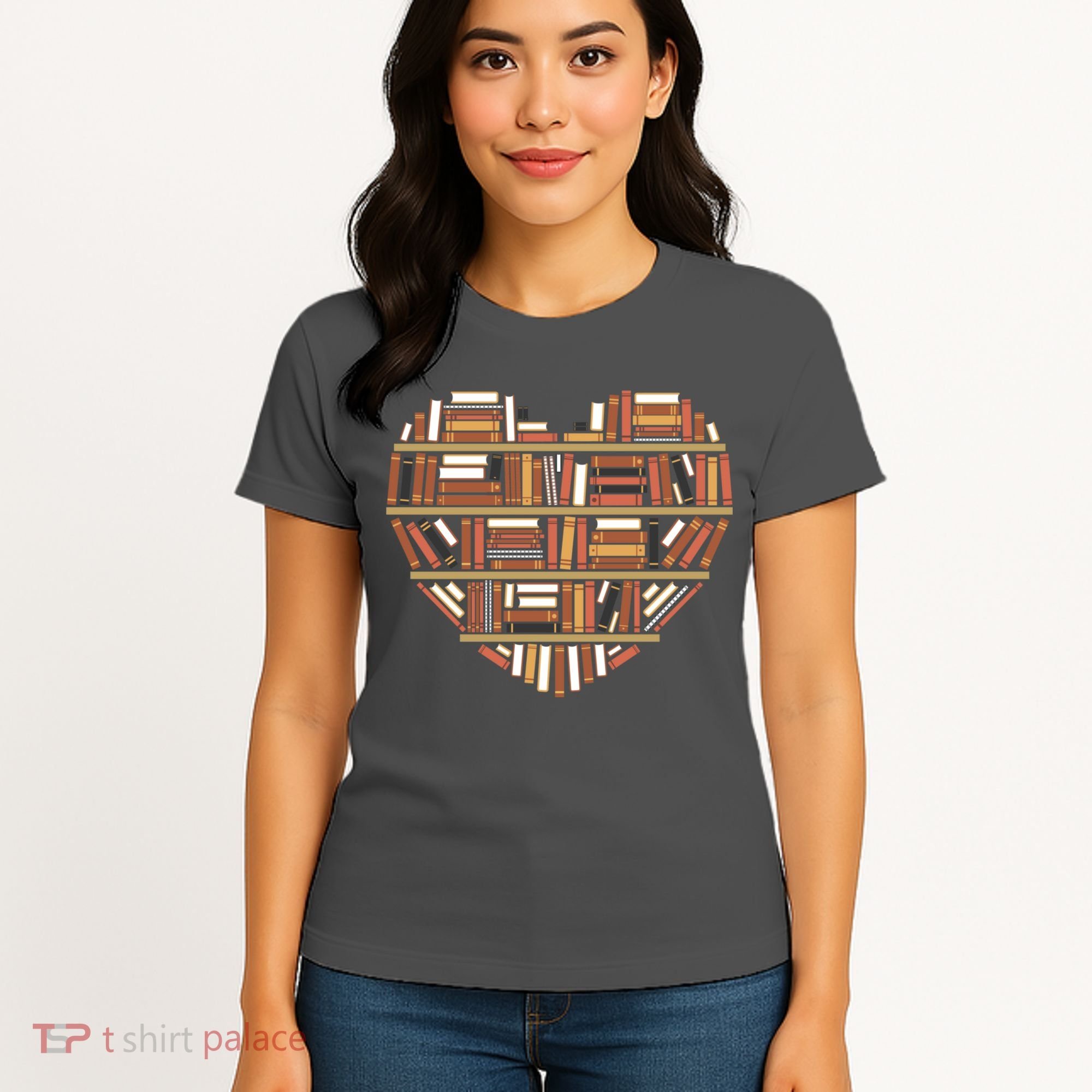 I Heart Books I Love Books Gift Women's T-Shirt