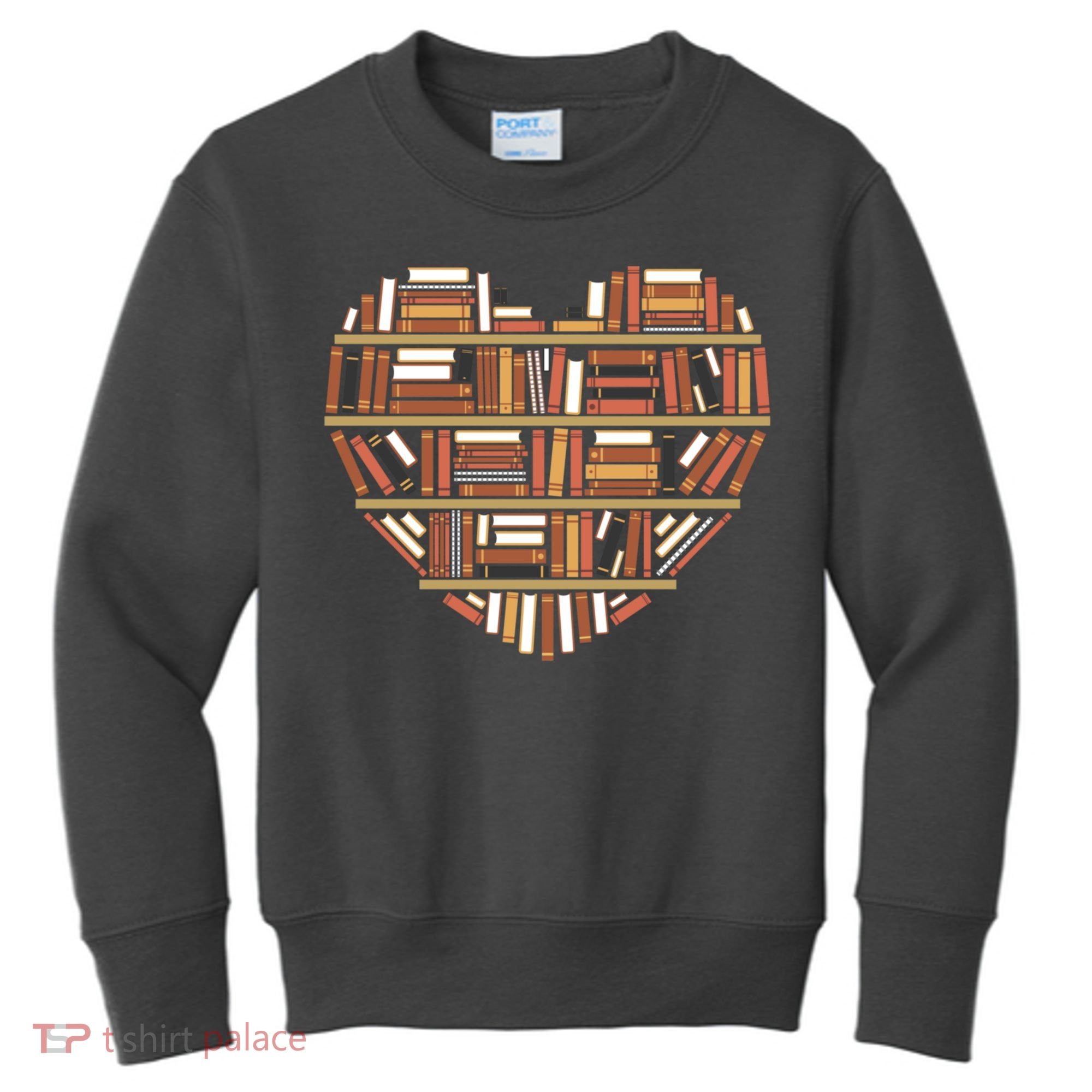 I Heart Books I Love Books Gift Kids Sweatshirt
