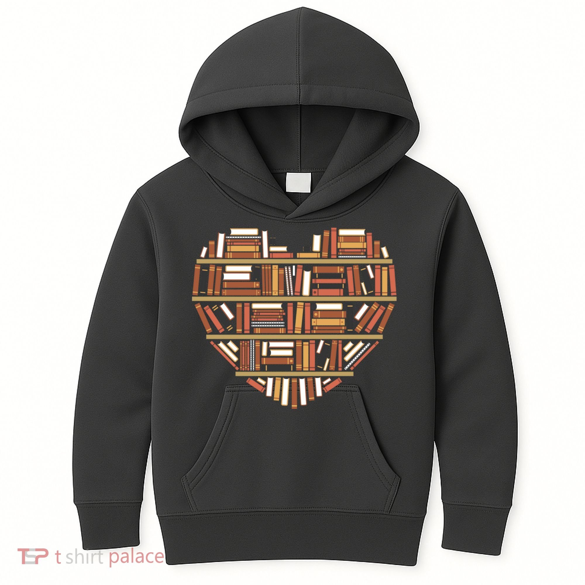 I Heart Books I Love Books Gift Kids Hoodie