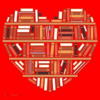 I Heart Books I Love Books Gift Santa Hat thumb 1