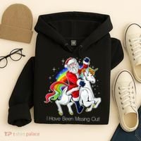 I Have Been Missing Out Santa Riding Unicorn Hoodie thumb 4