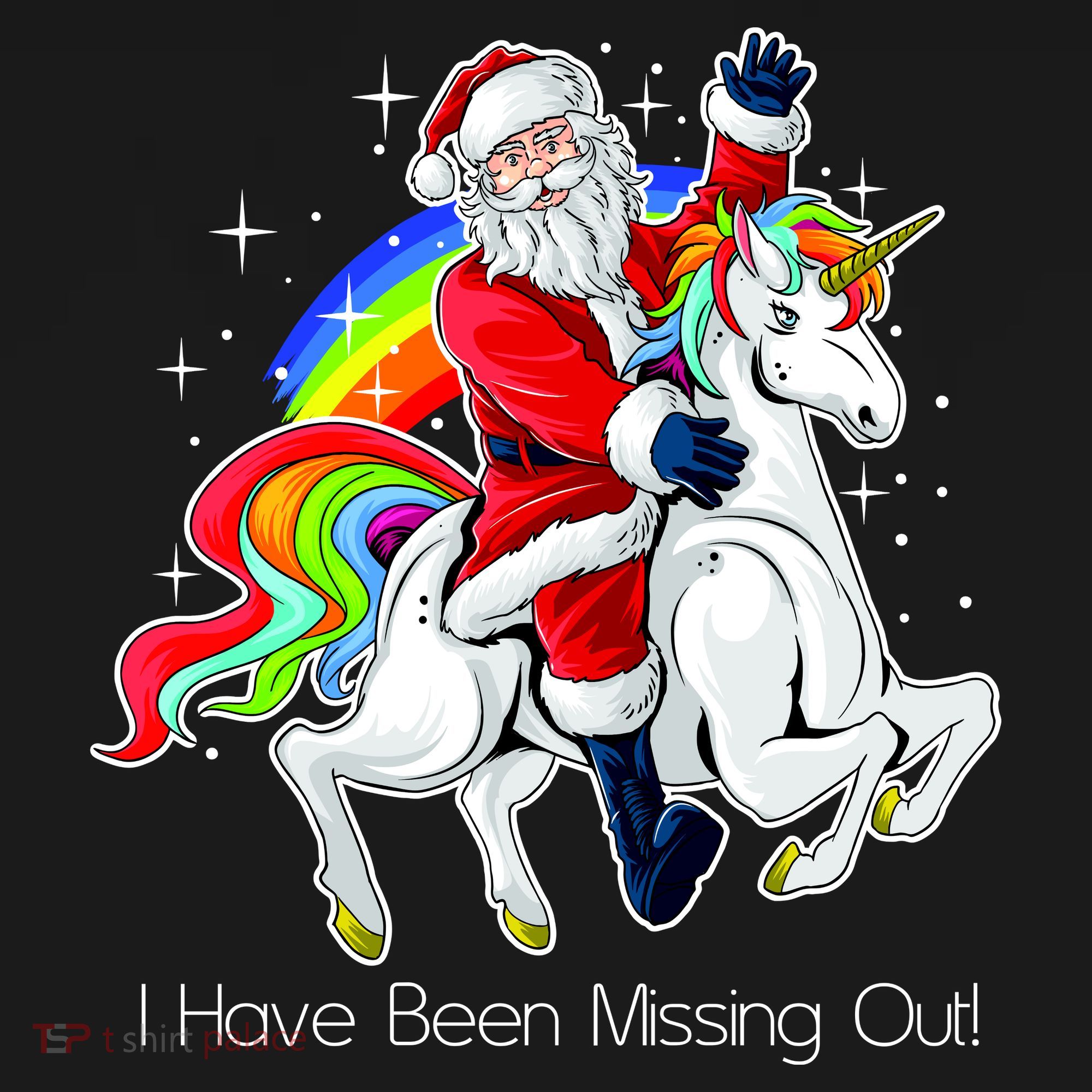 I Have Been Missing Out Santa Riding Unicorn Long Sleeve Shirt