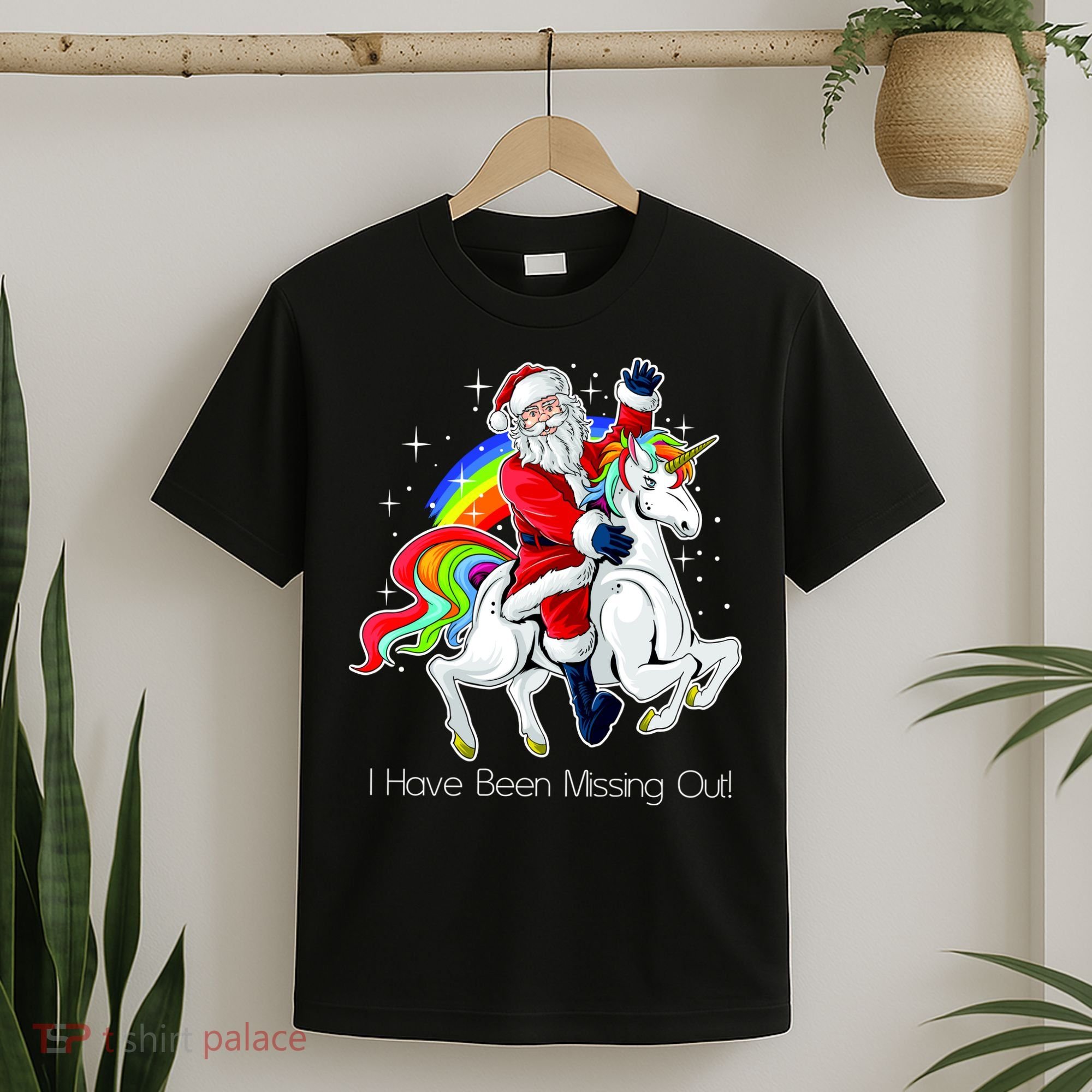 I Have Been Missing Out Santa Riding Unicorn T-Shirt
