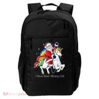 I Have Been Missing Out Santa Riding Unicorn Backpack thumb 0