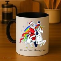 I Have Been Missing Out Santa Riding Unicorn Coffee Mug thumb 4
