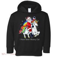 I Have Been Missing Out Santa Riding Unicorn Toddler Hoodie thumb 0