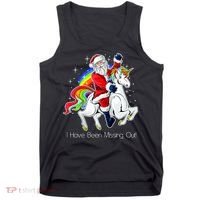 I Have Been Missing Out Santa Riding Unicorn Tank Top thumb 0