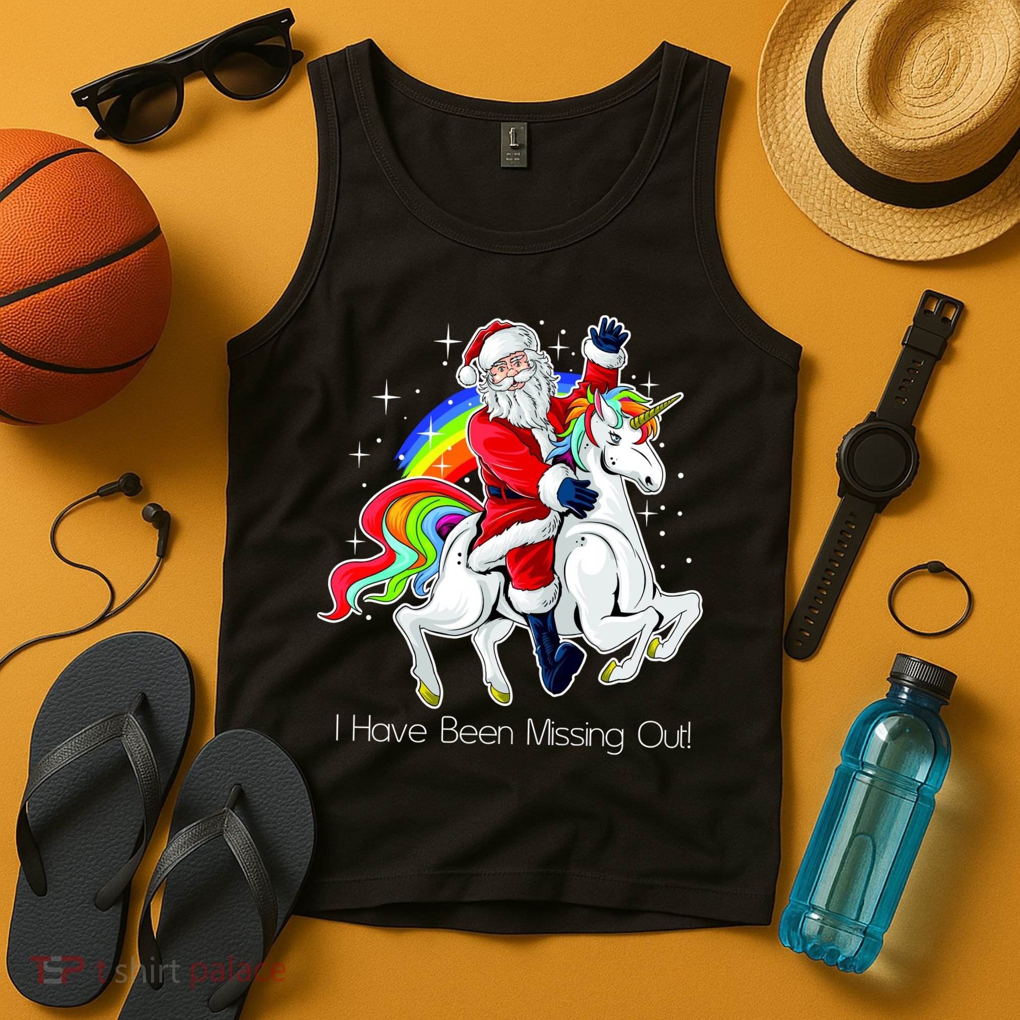 I Have Been Missing Out Santa Riding Unicorn Tank Top