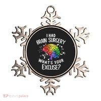 I Had Brain Surgery What's Your Excuse Brain Tumor Ornament thumb 0