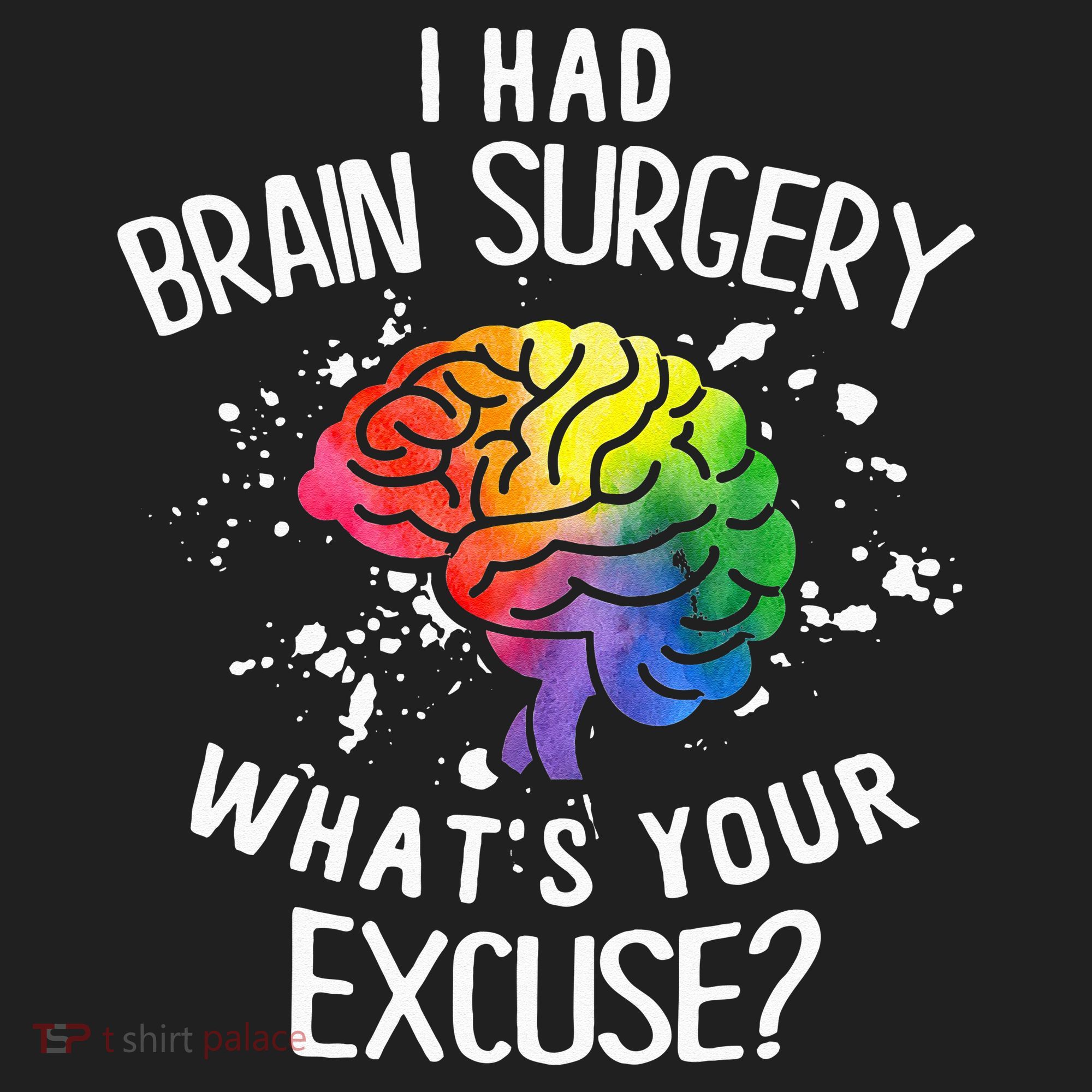 I Had Brain Surgery What's Your Excuse Brain Tumor Golf Towel