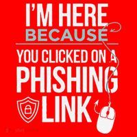 IM Here Because You Clicked On Phishing Link Cyber Security Santa Hat thumb 1