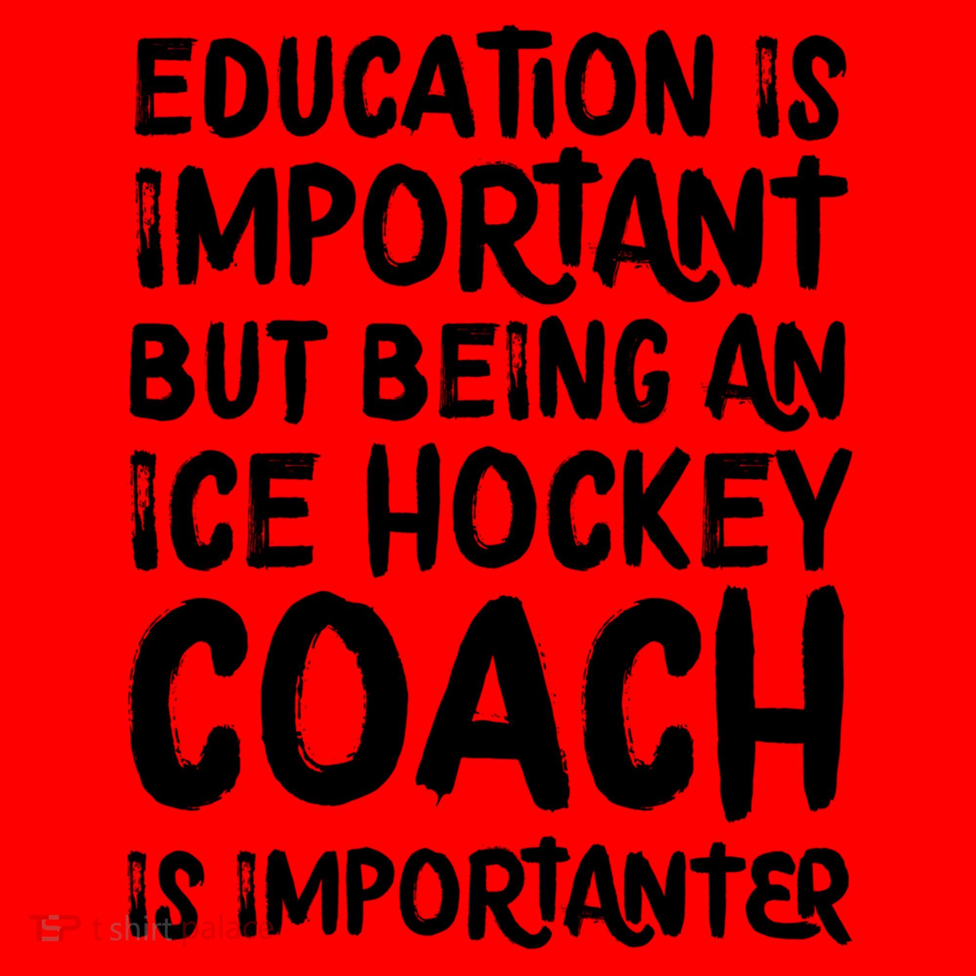 Ice Hockey Coach Is Importanter Funny School Trainer Gift Santa Hat