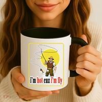 I'm Hot Cuz I'm Fly Fly Fishing Funny Coffee Mug thumb 3