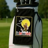I'm Hot Cuz I'm Fly Fly Fishing Funny Golf Towel thumb 2