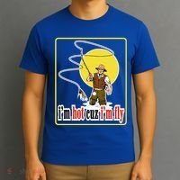 I'm Hot Cuz I'm Fly Fly Fishing Funny T-Shirt thumb 3