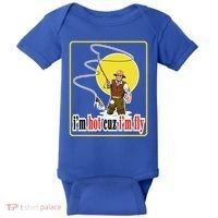 I'm Hot Cuz I'm Fly Fly Fishing Funny Baby Bodysuit thumb 0