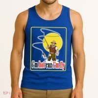 I'm Hot Cuz I'm Fly Fly Fishing Funny Tank Top thumb 3