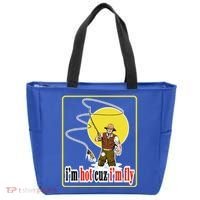 I'm Hot Cuz I'm Fly Fly Fishing Funny Tote Bag thumb 0