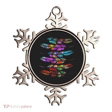Indigenous Heritage Colorful Feathers Indian Native American Ornament