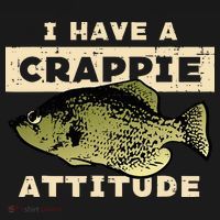 I Have Crappie Attitude Fishing Funny Fish Doggie Tank thumb 4