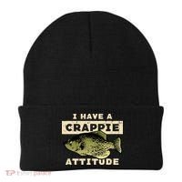 I Have Crappie Attitude Fishing Funny Fish Beanie thumb 0
