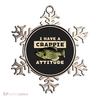 I Have Crappie Attitude Fishing Funny Fish Ornament