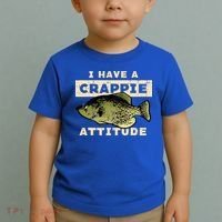 I Have Crappie Attitude Fishing Funny Fish Toddler T-Shirt thumb 2