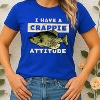 I Have Crappie Attitude Fishing Funny Fish Women's T-Shirt thumb 2