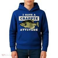 I Have Crappie Attitude Fishing Funny Fish Kids Hoodie thumb 4
