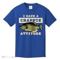 I Have Crappie Attitude Fishing Funny Fish Kids T-Shirt thumb 0