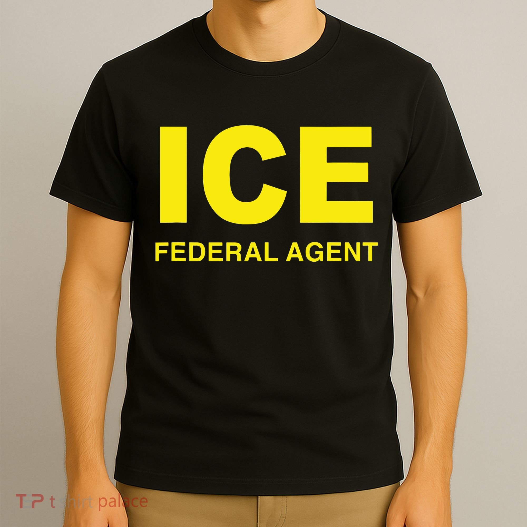 Ice Halloween Costume Federal Agent Police Immigration T-Shirt