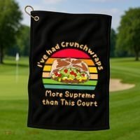 I’Ve Had Crunchwraps More Supreme Than This Court Golf Towel thumb 1