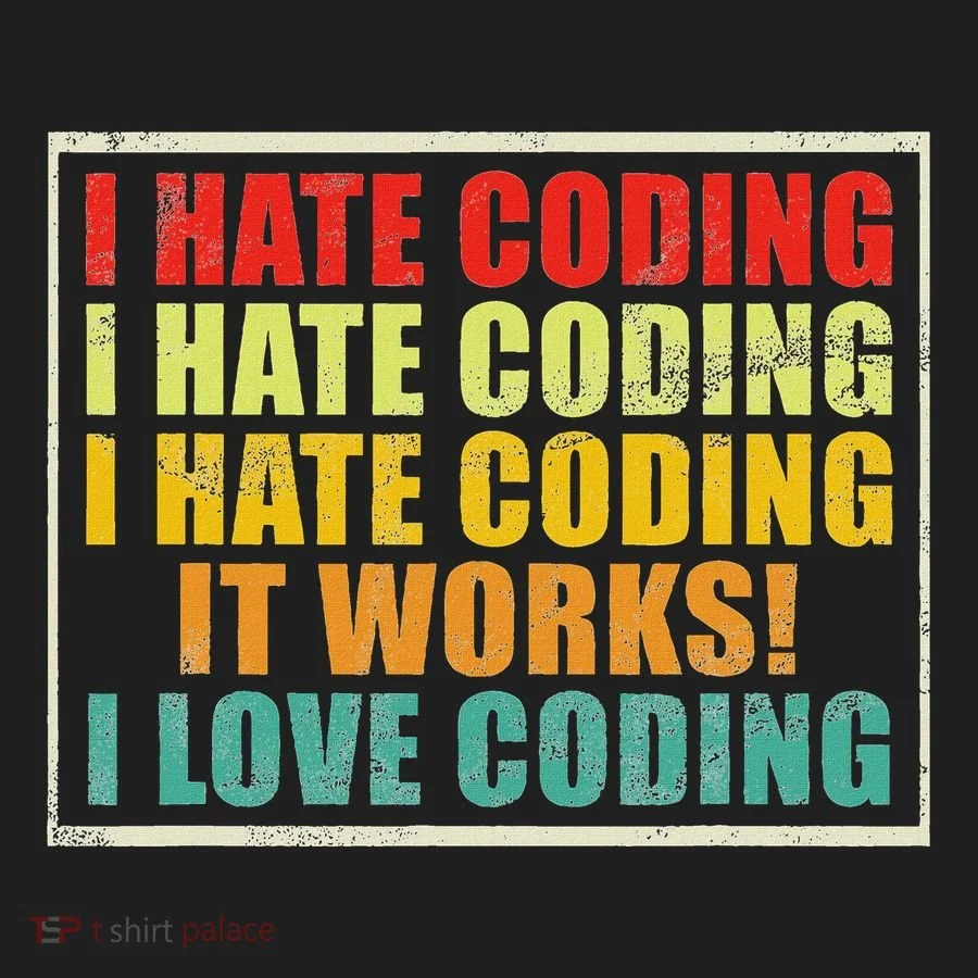 I Hate Coding It Works I Love Coding Funny Programmer Transport Backpack