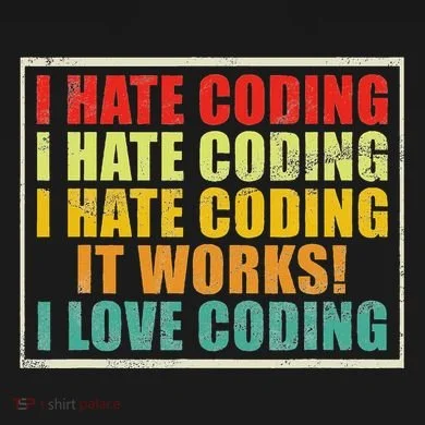 I Hate Coding It Works I Love Coding Funny Programmer Hooded Wearable Blanket