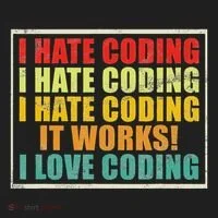 I Hate Coding It Works I Love Coding Funny Programmer Beanie thumb 2