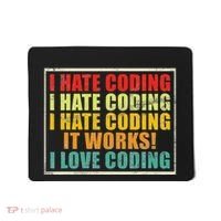 I Hate Coding It Works I Love Coding Funny Programmer Mousepad thumb 0