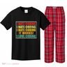 I Hate Coding It Works I Love Coding Funny Programmer Kids Plaid Pajama Set