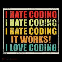 I Hate Coding It Works I Love Coding Funny Programmer Tote Bag thumb 4