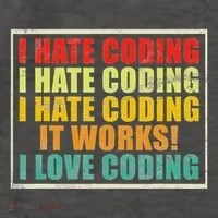 I Hate Coding It Works I Love Coding Funny Programmer Vector Backpack thumb 2